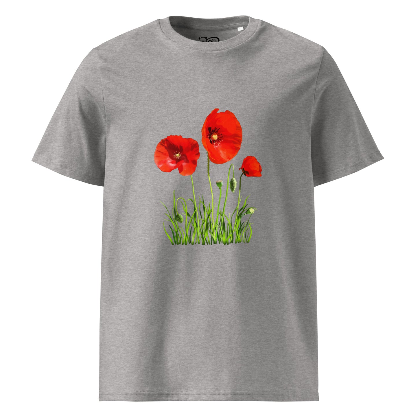 Camiseta sostenible unisex | Amapolas – Diseño Nekolindo