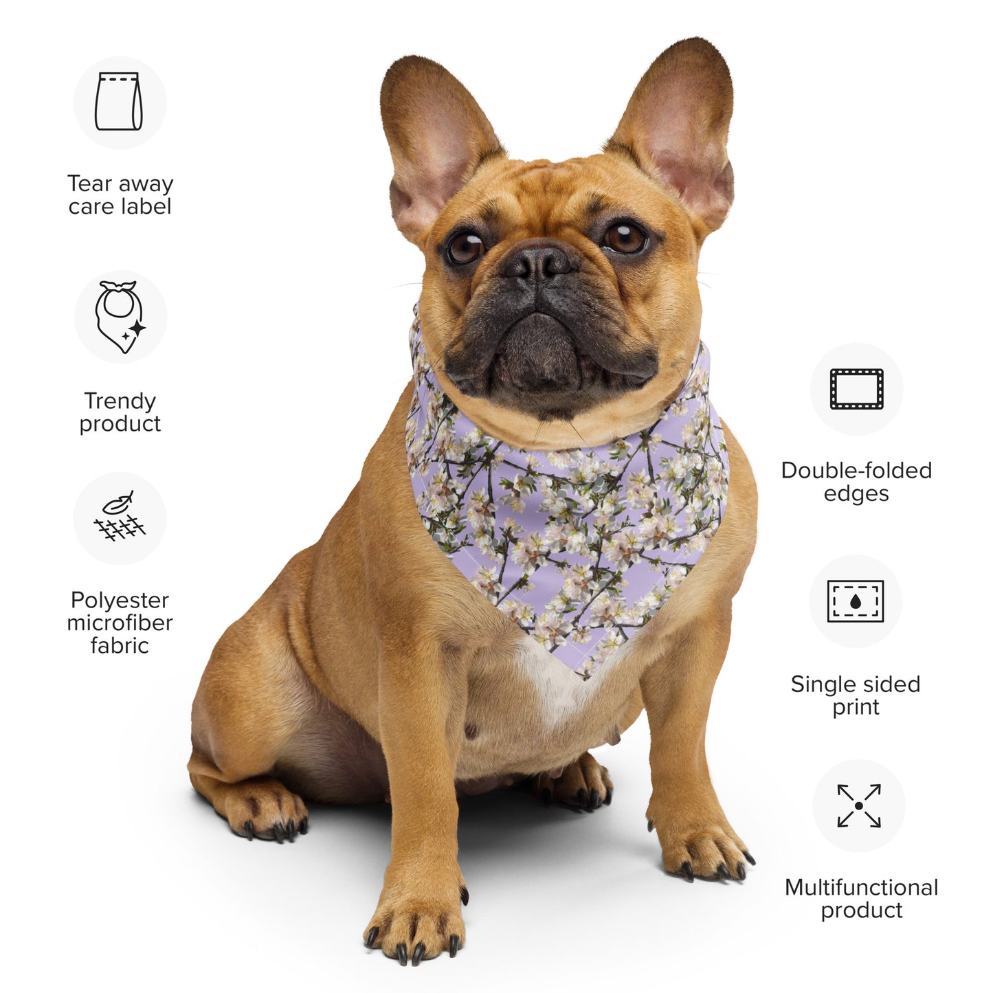 Bandana sostenible | Flor de Almendro – Diseño Nekolindo