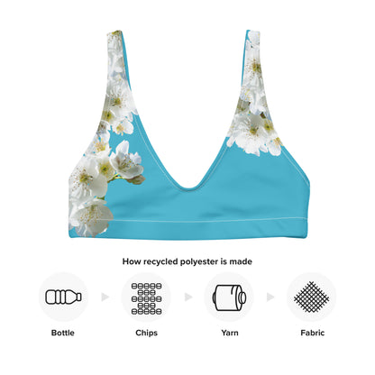 Sujetador de bikini sostenible | Flor de Cerezo – Con relleno – Diseño Nekolindo