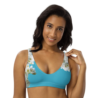 Sujetador de bikini sostenible | Flor de Cerezo – Con relleno – Diseño Nekolindo