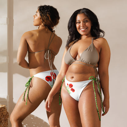 Braguita de bikini sostenible | Amapolas – Triangular – Diseño Nekolindo