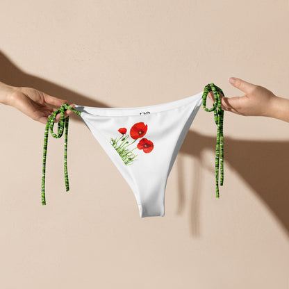 Braguita de bikini sostenible | Amapolas – Triangular – Diseño Nekolindo
