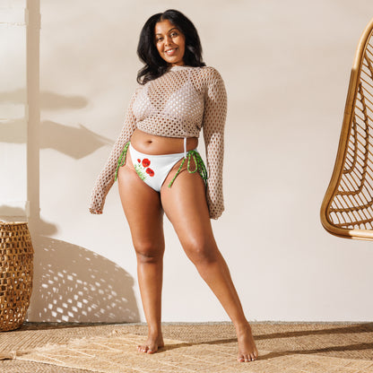 Braguita de bikini sostenible | Amapolas – Triangular – Diseño Nekolindo