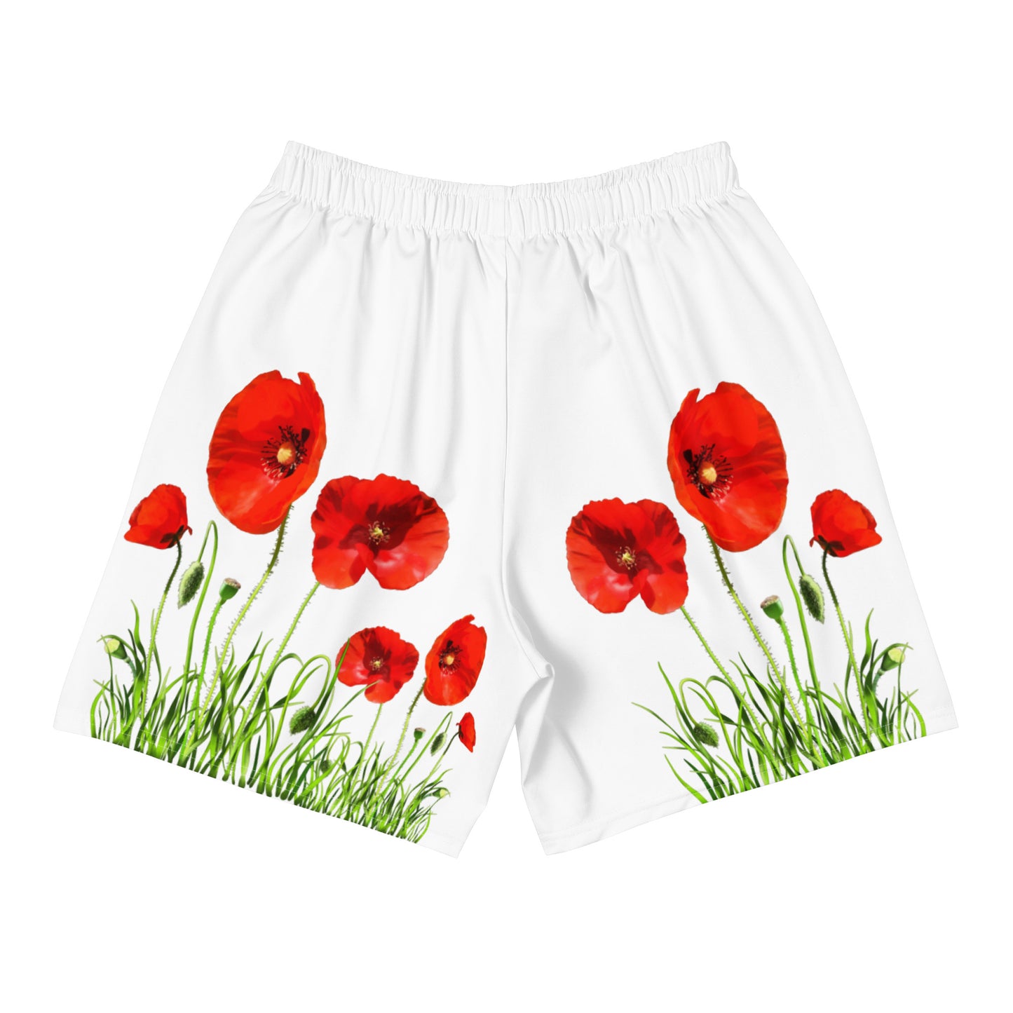 Pantalones cortos sostenibles | Amapolas – Largo medio – Diseño Nekolindo