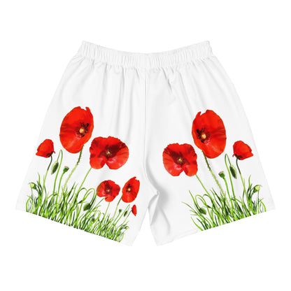 Pantalones cortos sostenibles | Amapolas – Largo medio – Diseño Nekolindo