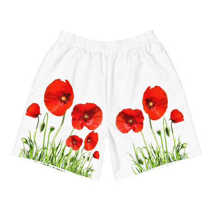 Pantalones cortos sostenibles | Amapolas – Largo medio – Diseño Nekolindo