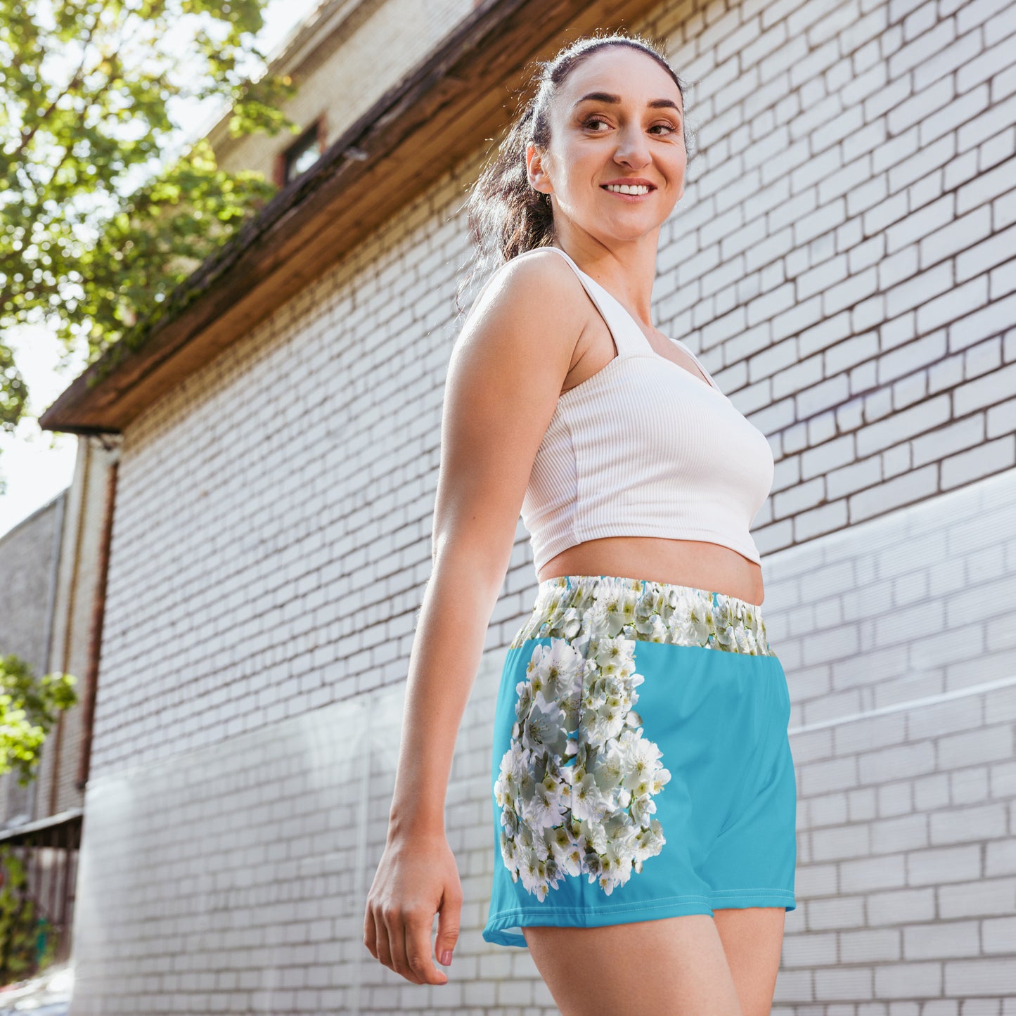 Pantalón corto sostenible | Flor de Cerezo – Diseño Nekolindo