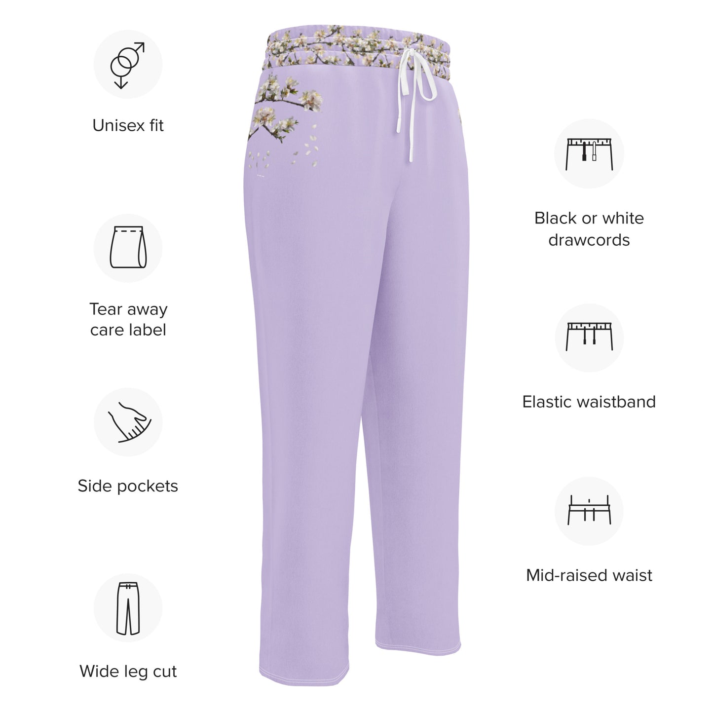 Pantalón de chándal sostenible | Flor de Almendro – Diseño Nekolindo
