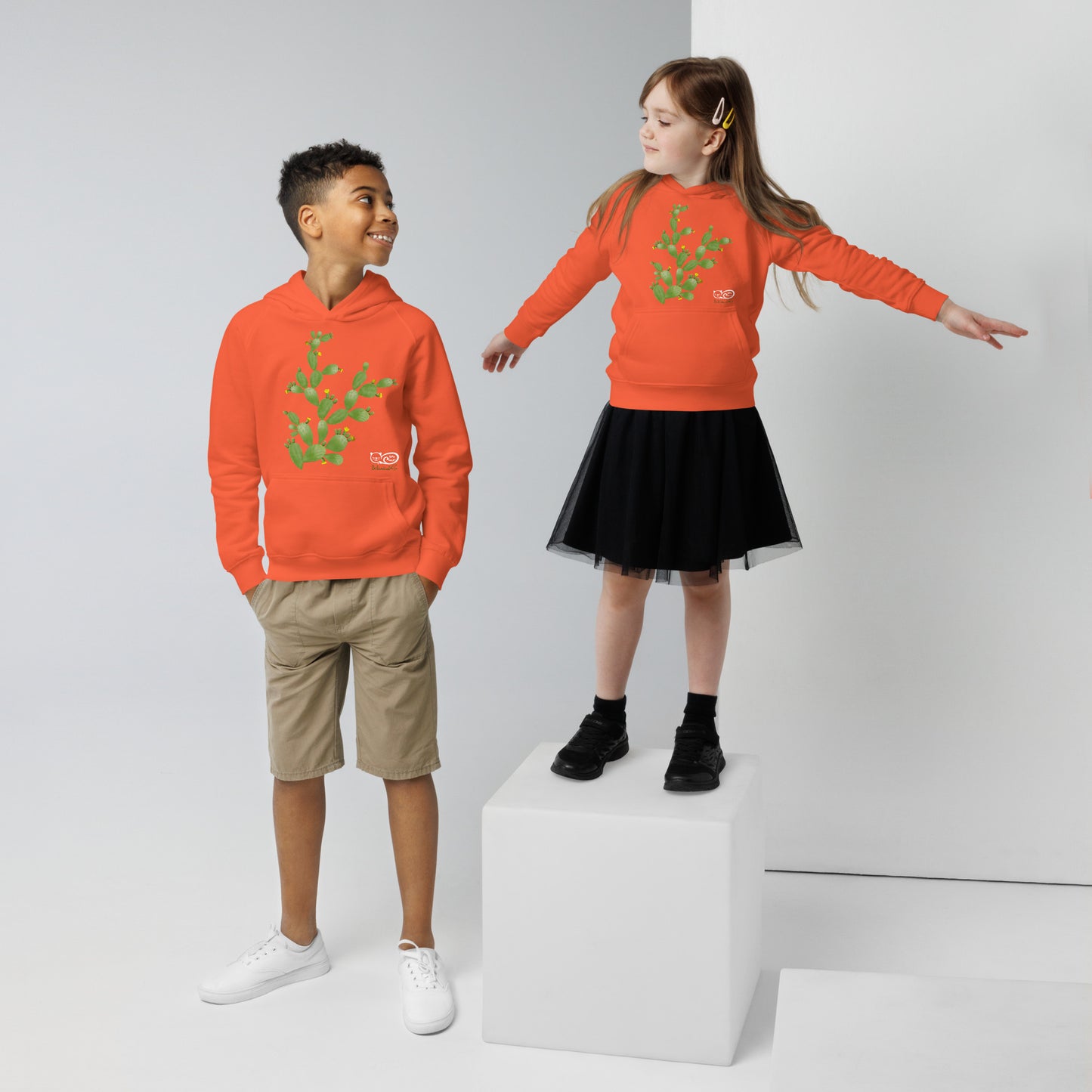 Sudadera sostenible infantil | Cactus – Diseño Nekolindo