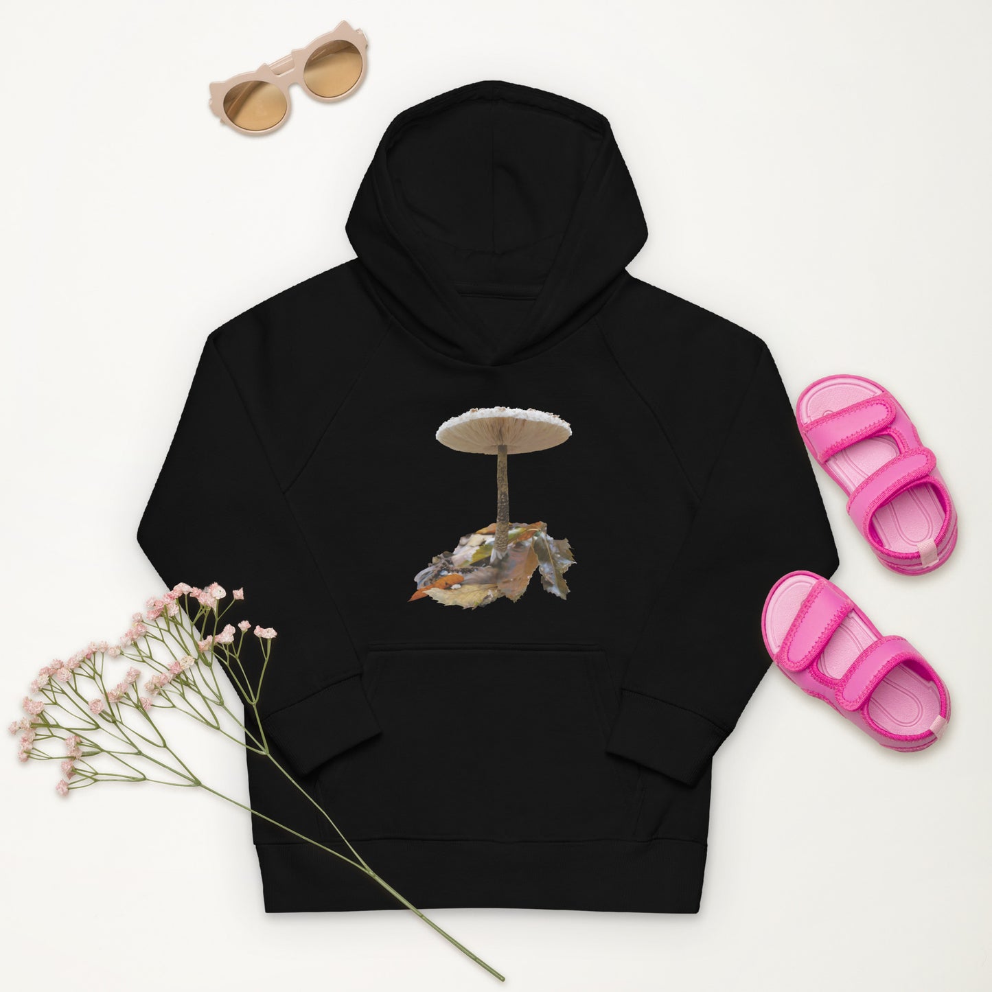 sudadera-infantil-negra-con-gorro-combinado-complementos-ninos
