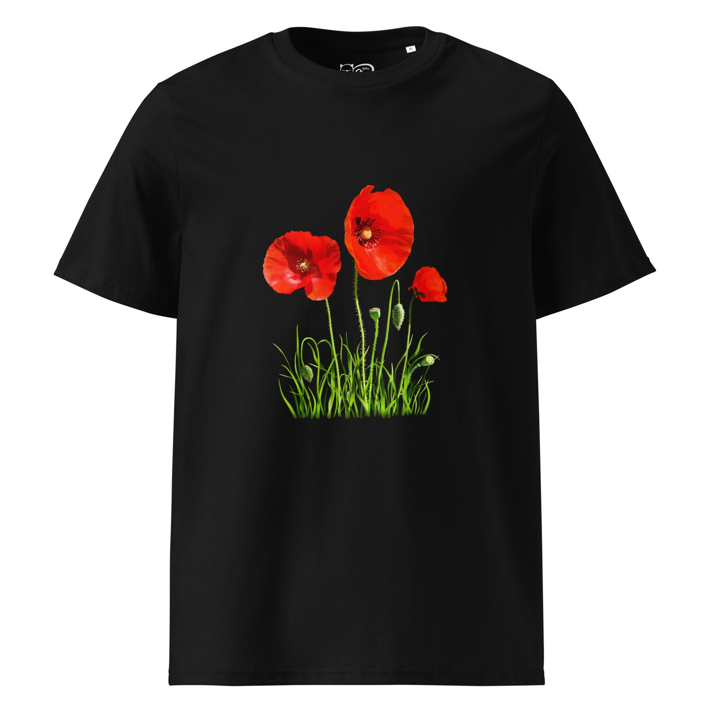 Camiseta sostenible unisex | Amapolas – Diseño Nekolindo