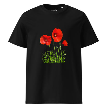 Camiseta sostenible unisex | Amapolas – Diseño Nekolindo