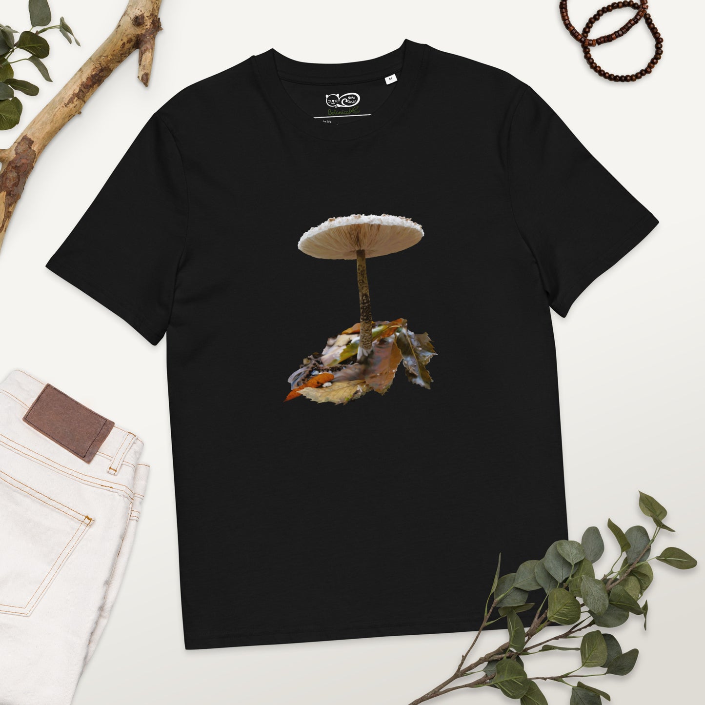 Camiseta sostenible hombre | Nacida entre hojas – Diseño Nekolindo