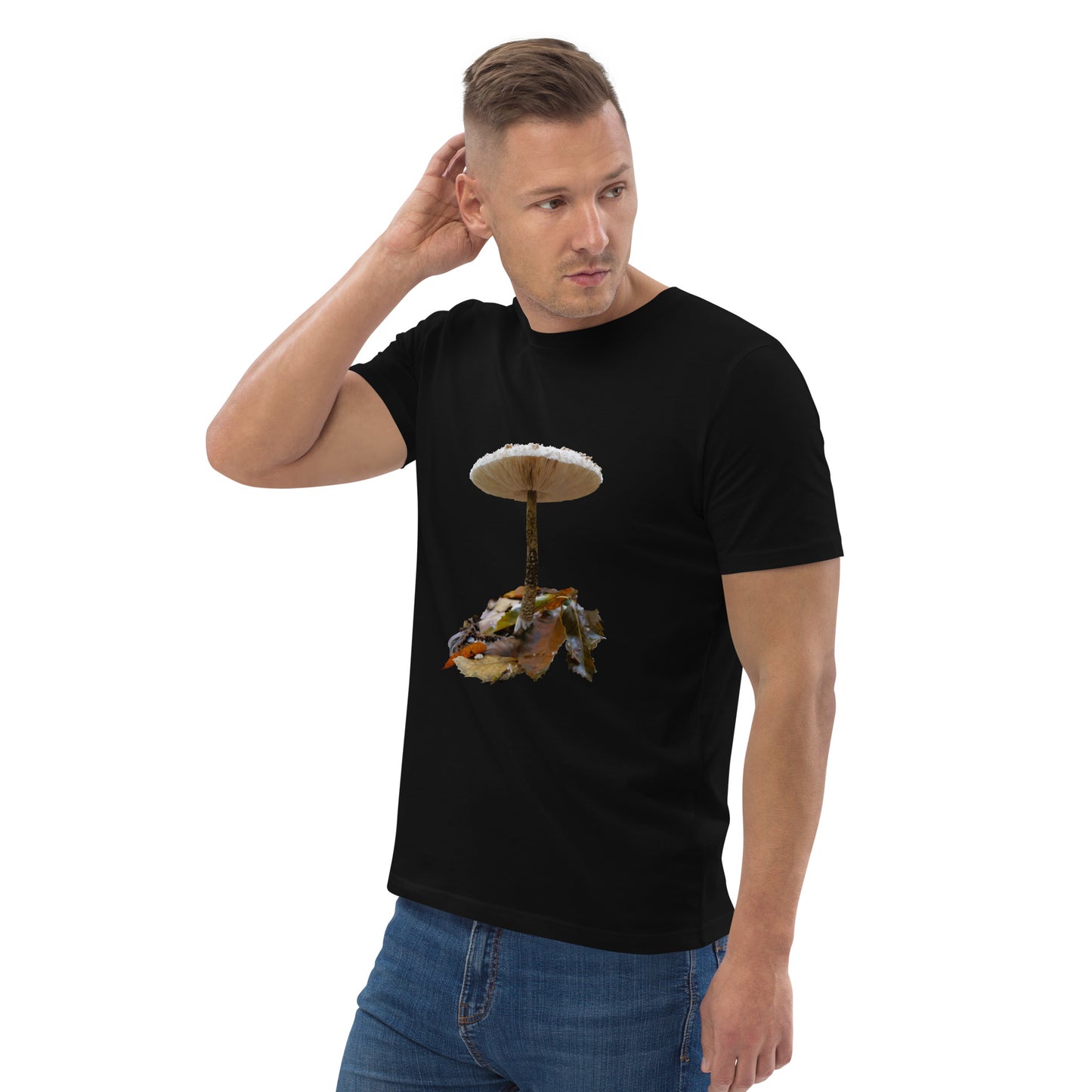 Camiseta sostenible hombre | Nacida entre hojas – Diseño Nekolindo