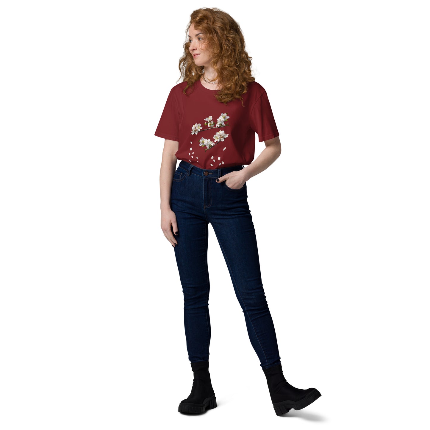 Camiseta sostenible unisex | Flor de Almendro – Diseño Nekolindo
