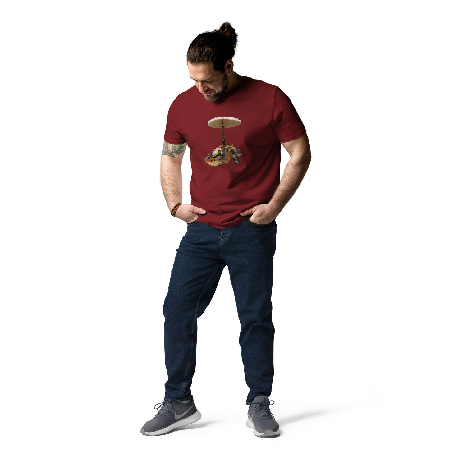 Camiseta sostenible hombre | Nacida entre hojas – Diseño Nekolindo