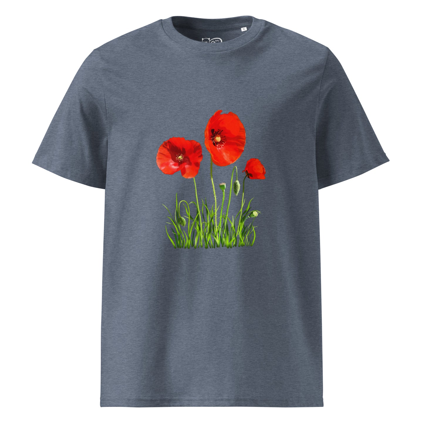 Camiseta sostenible unisex | Amapolas – Diseño Nekolindo