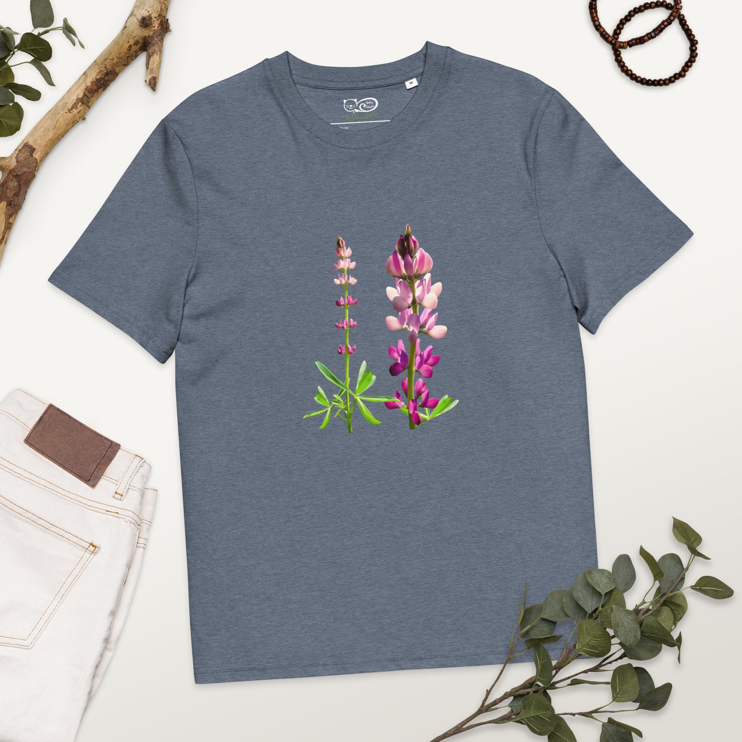 Camiseta sostenible unisex | Lupinus – Diseño Nekolindo