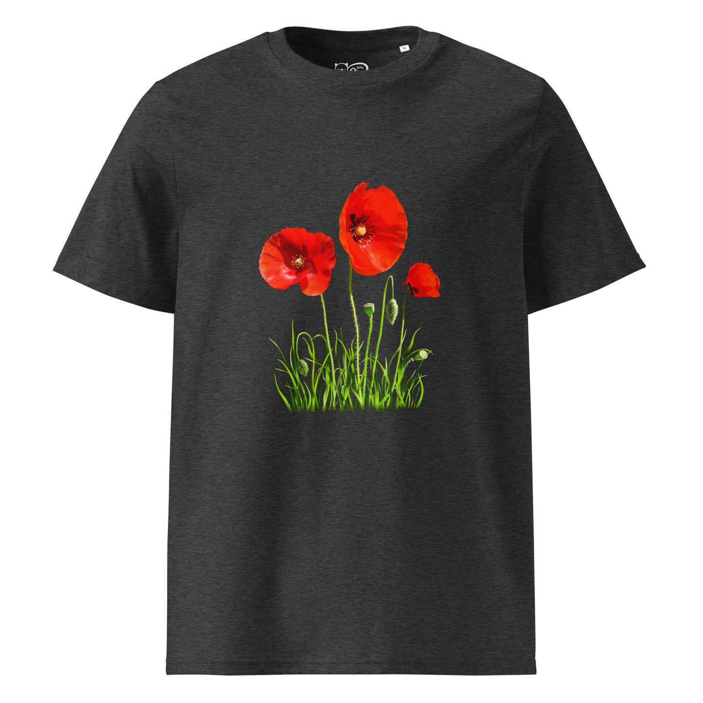 Camiseta sostenible unisex | Amapolas – Diseño Nekolindo