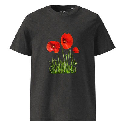 Camiseta sostenible unisex | Amapolas – Diseño Nekolindo