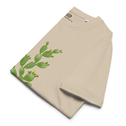 Camiseta sostenible Cactus hombre | Diseño botánico Nekolindo