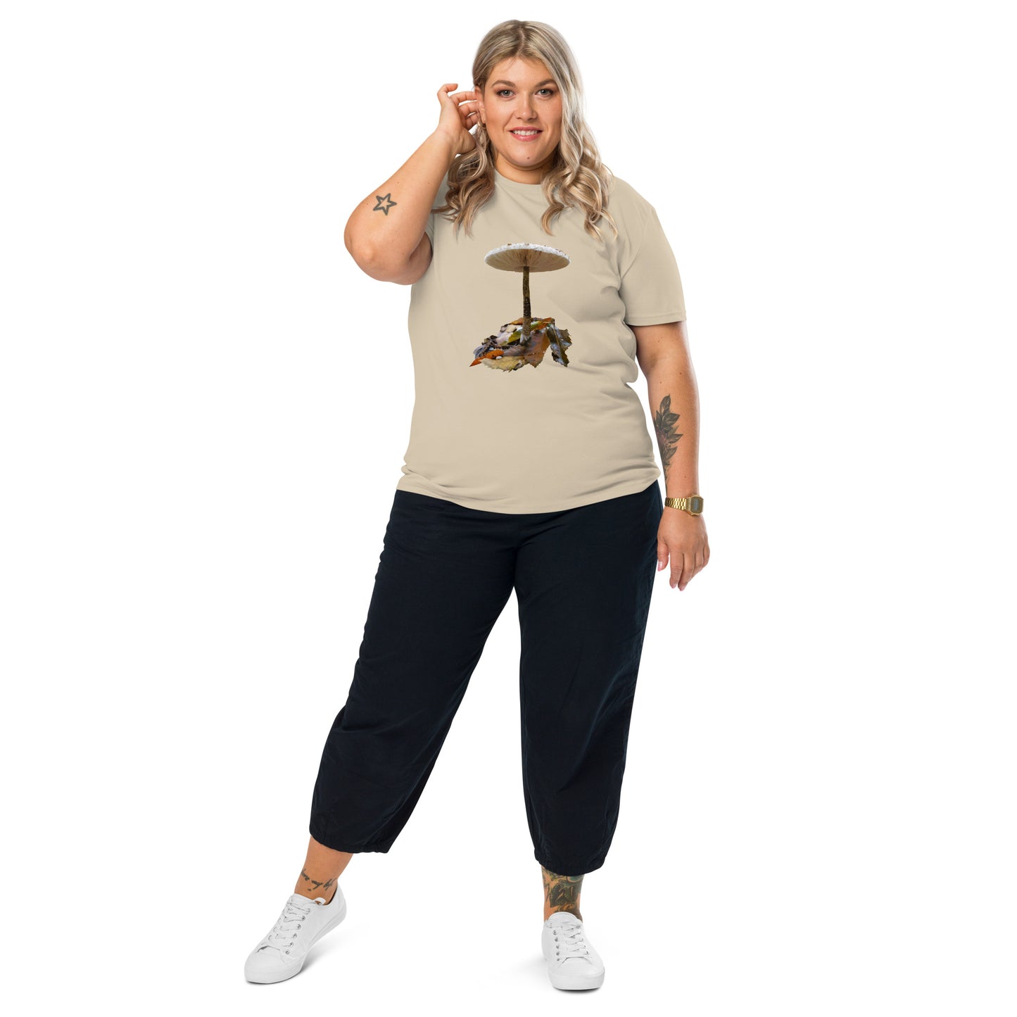 Camiseta sostenible mujer | Nacida entre hojas – Diseño Nekolindo