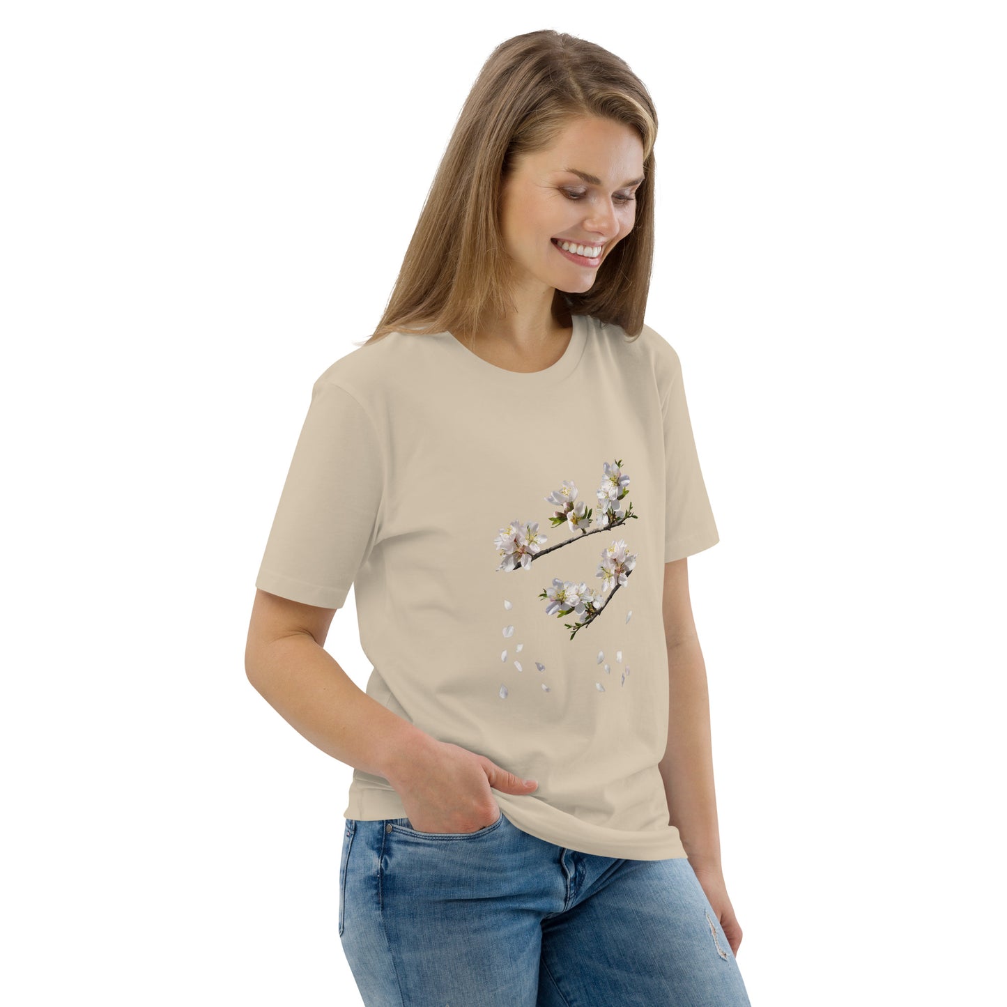 Camiseta sostenible unisex | Flor de Almendro – Diseño Nekolindo