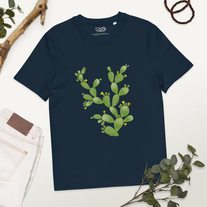 Camiseta sostenible Cactus mujer | Diseño botánico Nekolindo