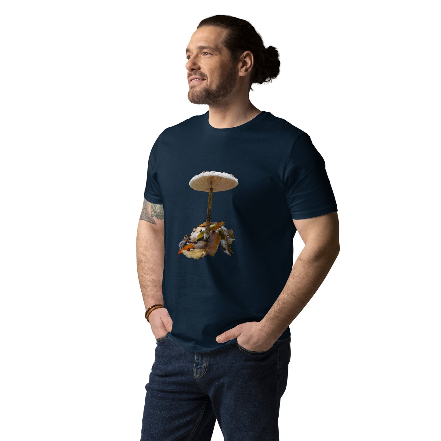 Camiseta sostenible hombre | Nacida entre hojas – Diseño Nekolindo