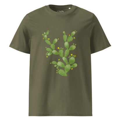 Camiseta sostenible Cactus mujer | Diseño botánico Nekolindo