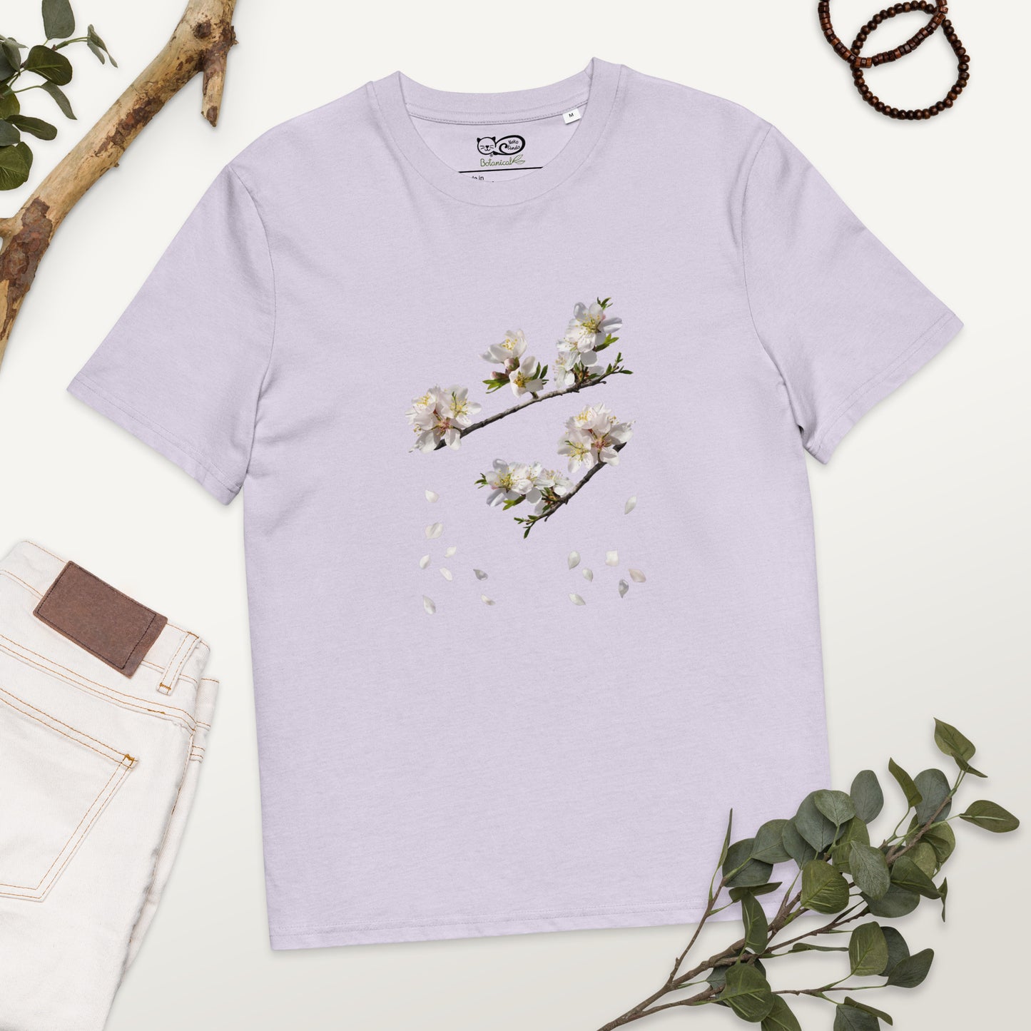 Camiseta sostenible unisex | Flor de Almendro – Diseño Nekolindo