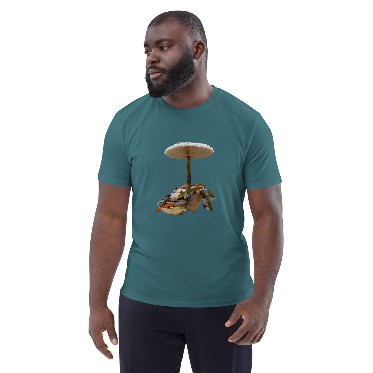 Camiseta sostenible hombre | Nacida entre hojas – Diseño Nekolindo