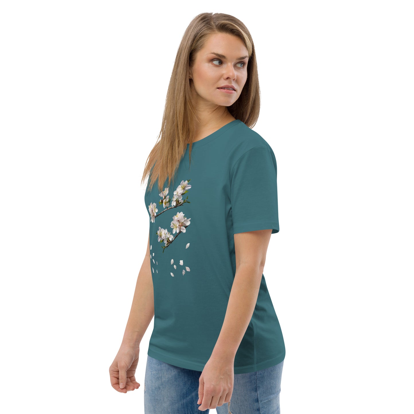 Camiseta sostenible unisex | Flor de Almendro – Diseño Nekolindo
