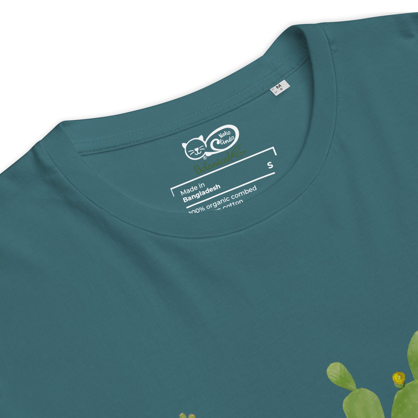 Camiseta sostenible Cactus mujer | Diseño botánico Nekolindo