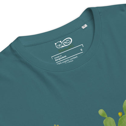 Camiseta sostenible Cactus mujer | Diseño botánico Nekolindo