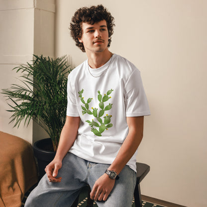 Camiseta sostenible Cactus hombre | Diseño botánico Nekolindo