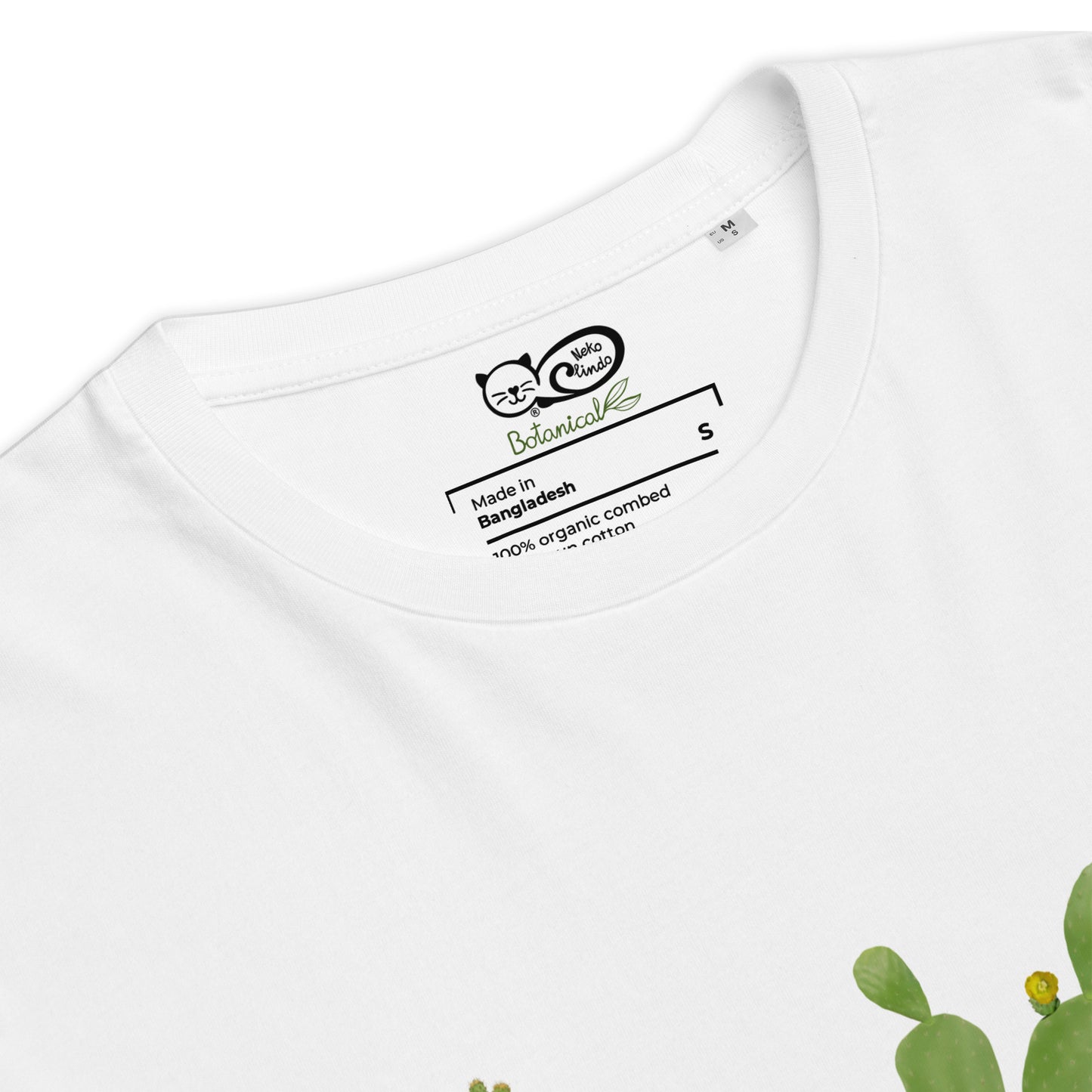Camiseta sostenible Cactus hombre | Diseño botánico Nekolindo
